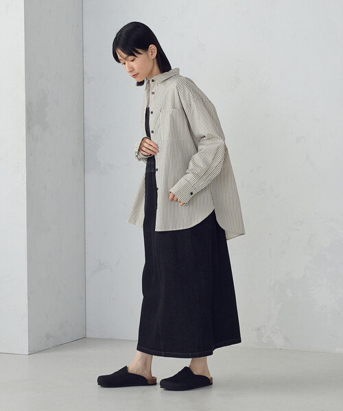 ONIGIRI（オニギリ）の「デニム　サボサンダル（サンダル・レディース・ブラック/ネイビー・M/L/S）」の8枚目の写真