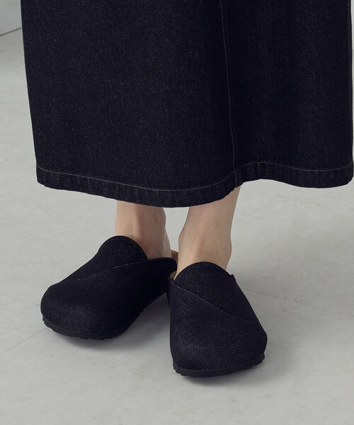 ONIGIRI（オニギリ）の「デニム　サボサンダル（サンダル・レディース・ブラック/ネイビー・M/L/S）」の9枚目の写真