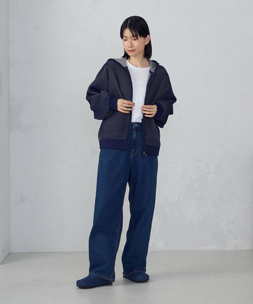 ONIGIRI（オニギリ）の「デニム　サボサンダル（サンダル・レディース・ブラック/ネイビー・M/L/S）」の10枚目の写真