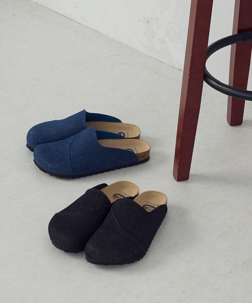 ONIGIRI（オニギリ）の「デニム　サボサンダル（サンダル・レディース・ブラック/ネイビー・M/L/S）」の12枚目の写真