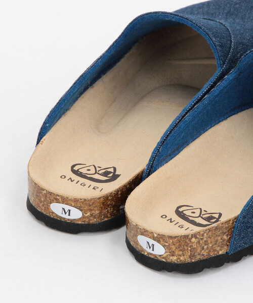 ONIGIRI（オニギリ）の「デニム　サボサンダル（サンダル・レディース・ブラック/ネイビー・M/L/S）」の4枚目の写真