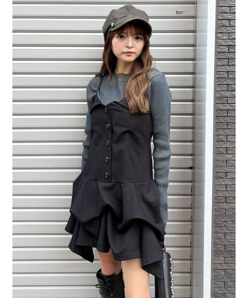 セール】タックバルーンミニジャンスカ（ワンピース）｜MURUA