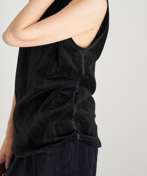 IENA（イエナ）の「Maison IENAベロアタンクトップ（タンクトップ・レディース・ブラック・FREE）」の8枚目の写真