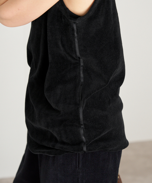 IENA（イエナ）の「Maison IENAベロアタンクトップ（タンクトップ・レディース・ブラック・FREE）」の9枚目の写真
