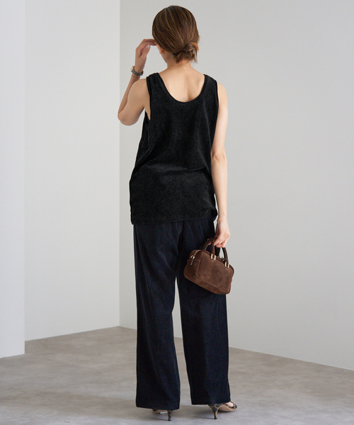 IENA（イエナ）の「Maison IENAベロアタンクトップ（タンクトップ・レディース・ブラック・FREE）」の10枚目の写真