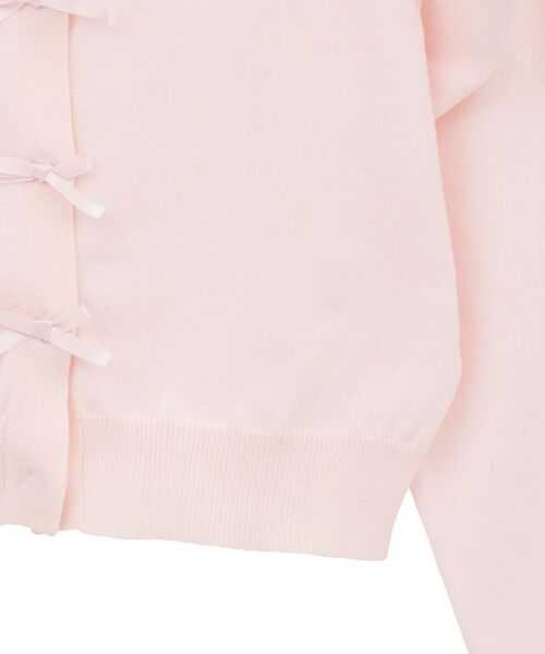 Maison de FLEUR（メゾンドフルール）の「ローズニットカーディガン（カーディガン/ボレロ・レディース・ブラック/ライトピンク・FREE）」の18枚目の写真