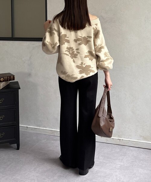 Thevon（ゼボン）の「ストレッチセミフレアパンツ（その他パンツ・レディース・ブラウン/ブラック・S/M）」の9枚目の写真