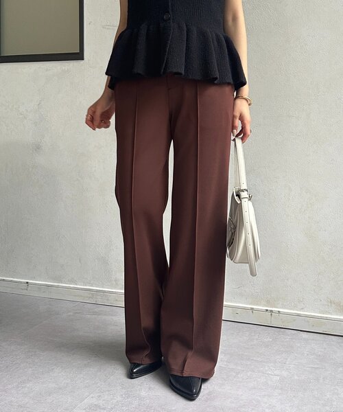 Thevon（ゼボン）の「ストレッチセミフレアパンツ（その他パンツ・レディース・ブラウン/ブラック・S/M）」の18枚目の写真