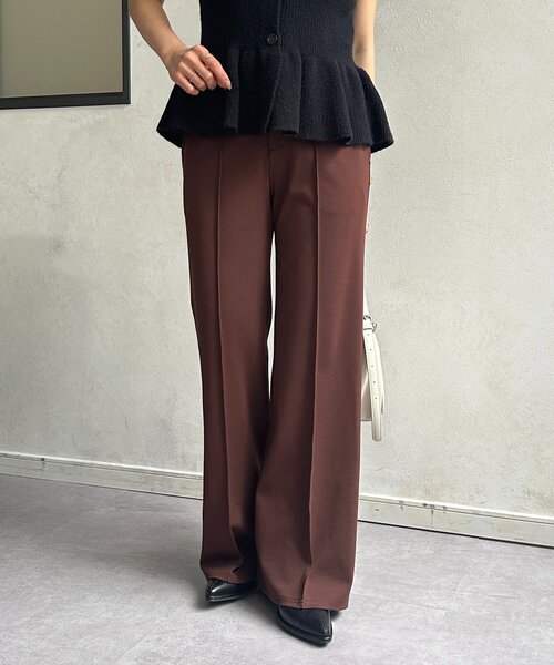 Thevon（ゼボン）の「ストレッチセミフレアパンツ（その他パンツ・レディース・ブラウン/ブラック・S/M）」の19枚目の写真