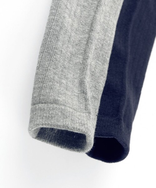 BRANSHES（ブランシェス）の「【ベビー】シンプルリブスパッツ（その他ベビー用品・キッズ・グレー/ネイビー・FREE）」の7枚目の写真