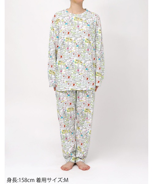 tsumori chisato SLEEP（ツモリチサト スリープ）の「綿100%(本体)　パジャマ　長袖　長ズボン（ルームウェア/パジャマ・レディース・ピンク系その他/ホワイト系その他・L/M）」の11枚目の写真