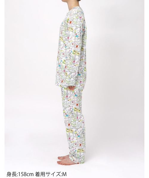 tsumori chisato SLEEP（ツモリチサト スリープ）の「綿100%(本体)　パジャマ　長袖　長ズボン（ルームウェア/パジャマ・レディース・ピンク系その他/ホワイト系その他・L/M）」の12枚目の写真