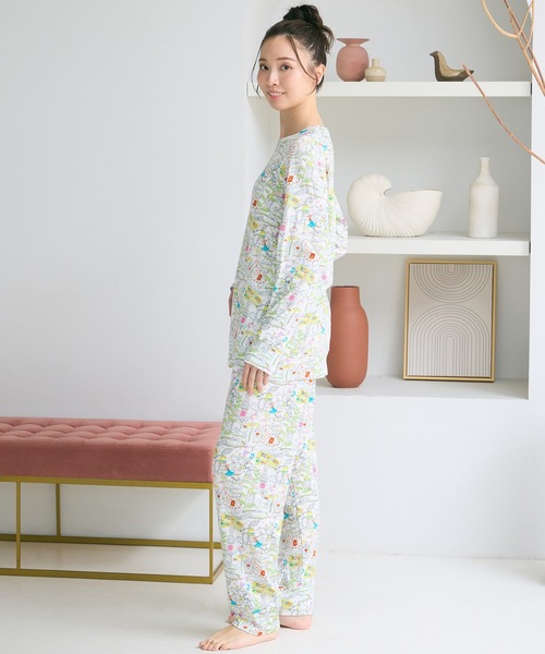 tsumori chisato SLEEP（ツモリチサト スリープ）の「綿100%(本体)　パジャマ　長袖　長ズボン（ルームウェア/パジャマ・レディース・ピンク系その他/ホワイト系その他・L/M）」の3枚目の写真