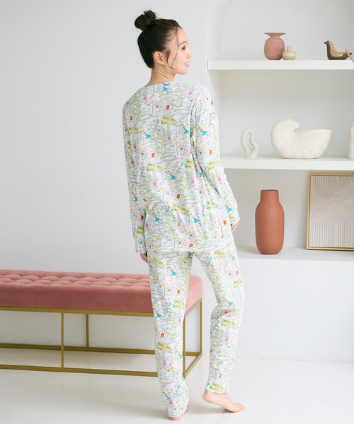 tsumori chisato SLEEP（ツモリチサト スリープ）の「綿100%(本体)　パジャマ　長袖　長ズボン（ルームウェア/パジャマ・レディース・ピンク系その他/ホワイト系その他・L/M）」の4枚目の写真