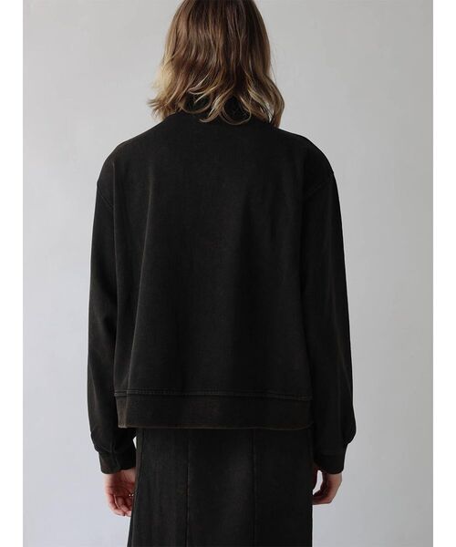 :ETHROF(イーサオブ)の「HIGH-NECK LOGO SWEAT JACKET(スウェット・レディース・ブラック/ブルー・MEDIUM)」の16枚目の写真