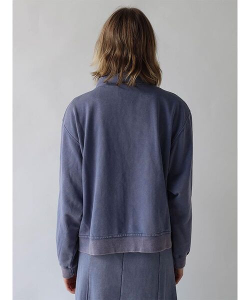 :ETHROF(イーサオブ)の「HIGH-NECK LOGO SWEAT JACKET(スウェット・レディース・ブラック/ブルー・MEDIUM)」の20枚目の写真