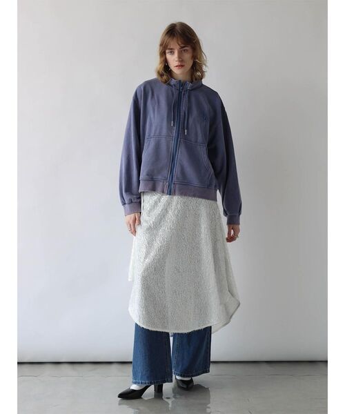 :ETHROF(イーサオブ)の「HIGH-NECK LOGO SWEAT JACKET(スウェット・レディース・ブラック/ブルー・MEDIUM)」の21枚目の写真
