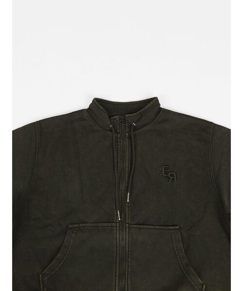 :ETHROF(イーサオブ)の「HIGH-NECK LOGO SWEAT JACKET(スウェット・レディース・ブラック/ブルー・MEDIUM)」の22枚目の写真