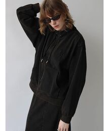 HIGH-NECK LOGO SWEAT JACKET