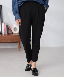 GALLORIA | 着心地楽々 ポンチタックテーパードパンツ(その他パンツ)