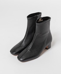 【本革】ストレッチレザーショートブーツ