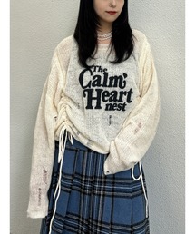 jouetie | ギャザーシアーダメージニット(ニット/セーター)