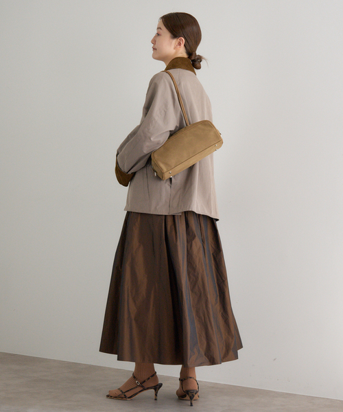 IENA（イエナ）の「《追加2》＆MyuQ/アンドミューク KAKU ショルダーバッグ（ショルダーバッグ・レディース・ベージュ/ブラック・FREE）」の20枚目の写真