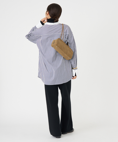 IENA（イエナ）の「《追加2》＆MyuQ/アンドミューク KAKU ショルダーバッグ（ショルダーバッグ・レディース・ベージュ/ブラック・FREE）」の17枚目の写真