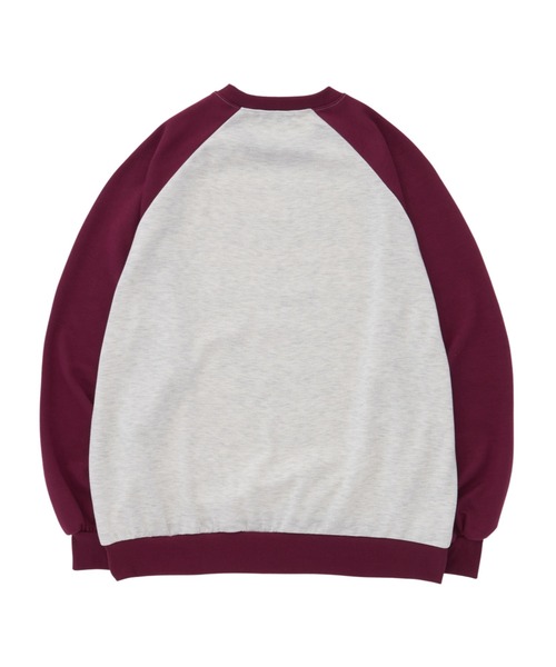 MUCENT（ムセント）の「◇MUCENT◇ブランド直輸入正規品/MUCENT ハートレタリング ラグラン MTM MUCENT HEART LETTERING RAGLAN MTM（スウェット・レディース・レッド/ブルー/チャコール・FREE）」の14枚目の写真