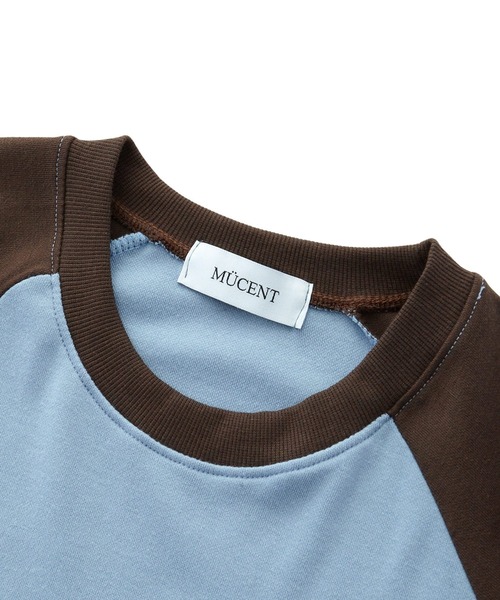 MUCENT（ムセント）の「◇MUCENT◇ブランド直輸入正規品/MUCENT ハートレタリング ラグラン MTM MUCENT HEART LETTERING RAGLAN MTM（スウェット・レディース・レッド/ブルー/チャコール・FREE）」の11枚目の写真