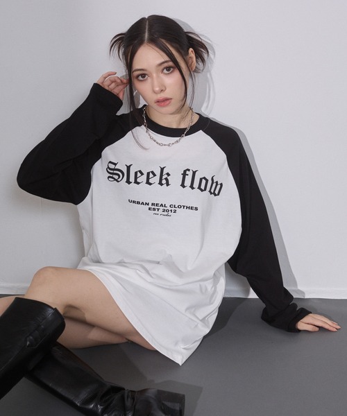ENVYM(アンビー)の「ラグランビッグロンT(Tシャツ/カットソー・レディース・ブラック/ブラウン/レッド・FREE)」の8枚目の写真