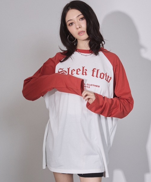 ENVYM(アンビー)の「ラグランビッグロンT(Tシャツ/カットソー・レディース・ブラック/ブラウン/レッド・FREE)」の15枚目の写真