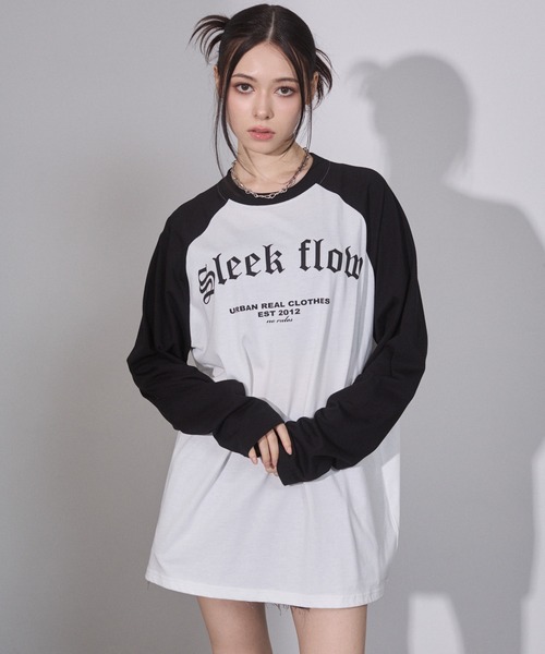 ENVYM(アンビー)の「ラグランビッグロンT(Tシャツ/カットソー・レディース・ブラック/ブラウン/レッド・FREE)」の12枚目の写真