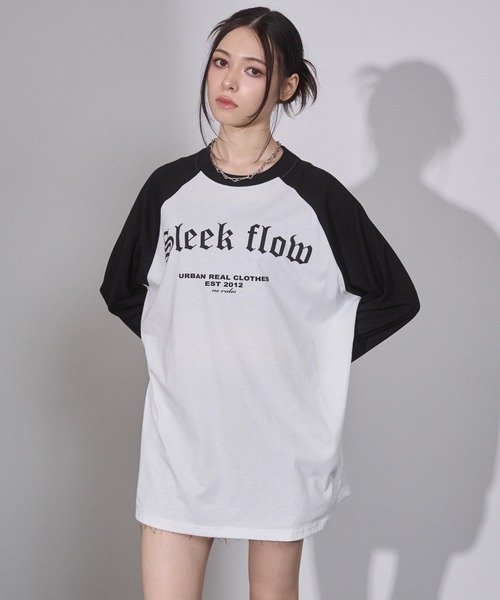 ENVYM(アンビー)の「ラグランビッグロンT(Tシャツ/カットソー・レディース・ブラック/ブラウン/レッド・FREE)」の4枚目の写真