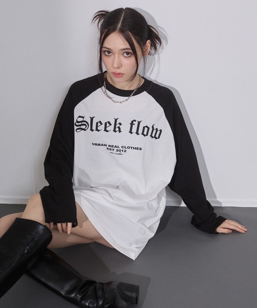 ENVYM(アンビー)の「ラグランビッグロンT(Tシャツ/カットソー・レディース・ブラック/ブラウン/レッド・FREE)」の7枚目の写真