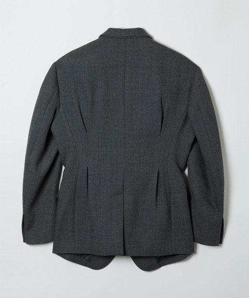 soduk(スドーク)の「【soduk】cut cut jacket(テーラードジャケット・レディース・グレー/ネイビー・ONE SIZE)」の9枚目の写真