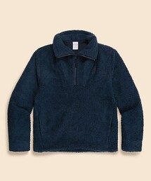 BROOKS BROTHERS | ポリエステル フリース ハーフジップ モックネックプルオーバー(スウェット)