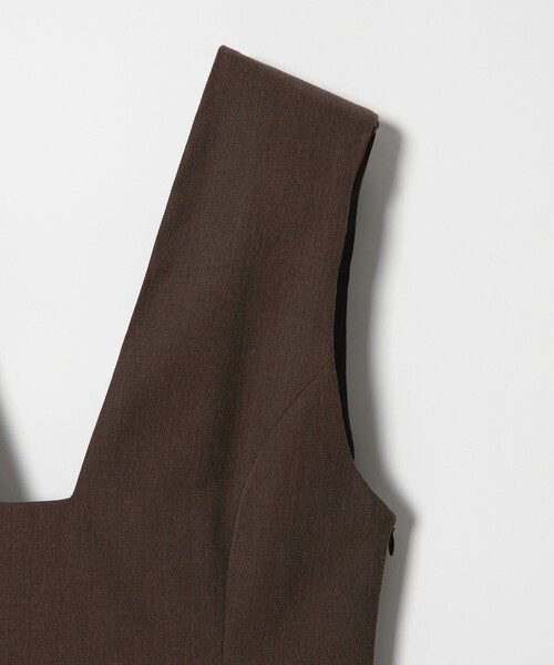 AEWEN MATOPH(イウエン マトフ)の「<AEWEN MATOPH>スクエアネックミニワンピース(ワンピース・レディース・ブラック/ダークブラウン・FREE)」の22枚目の写真