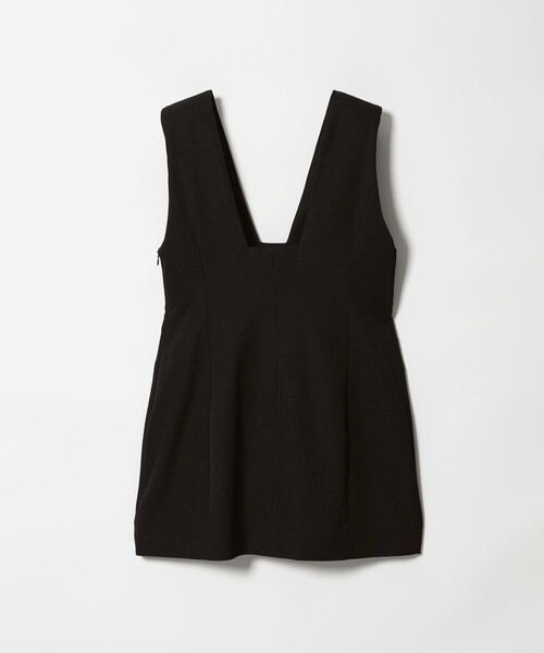 AEWEN MATOPH(イウエン マトフ)の「<AEWEN MATOPH>スクエアネックミニワンピース(ワンピース・レディース・ブラック/ダークブラウン・FREE)」の4枚目の写真