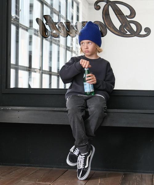 GLOBAL WORK（グローバルワーク）の「あったかスゴラクストレッチデニムリブ/581230（デニムパンツ・キッズ・ネイビー/ブラック系その他/ブルー・130cm/140cm/150cm/160cm）」の2枚目の写真