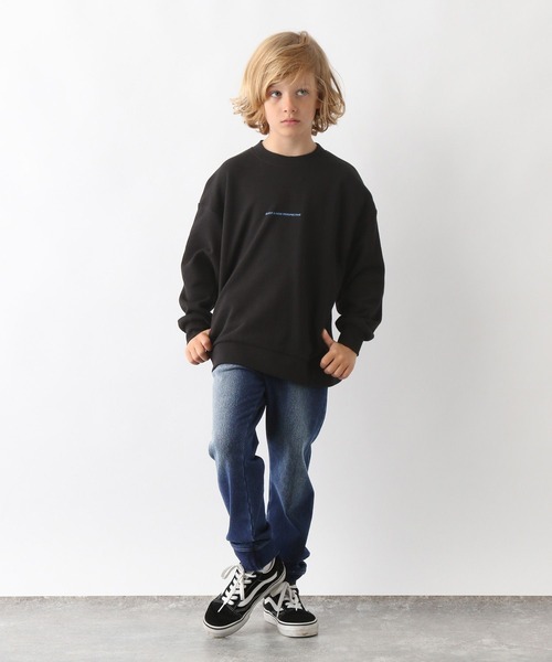 GLOBAL WORK（グローバルワーク）の「あったかスゴラクストレッチデニムリブ/581230（デニムパンツ・キッズ・ネイビー/ブラック系その他/ブルー・130cm/140cm/150cm/160cm）」の8枚目の写真