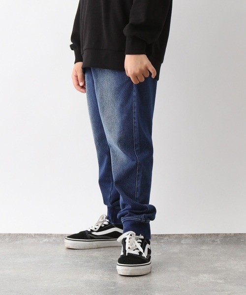 GLOBAL WORK（グローバルワーク）の「あったかスゴラクストレッチデニムリブ/581230（デニムパンツ・キッズ・ネイビー/ブラック系その他/ブルー・130cm/140cm/150cm/160cm）」の10枚目の写真