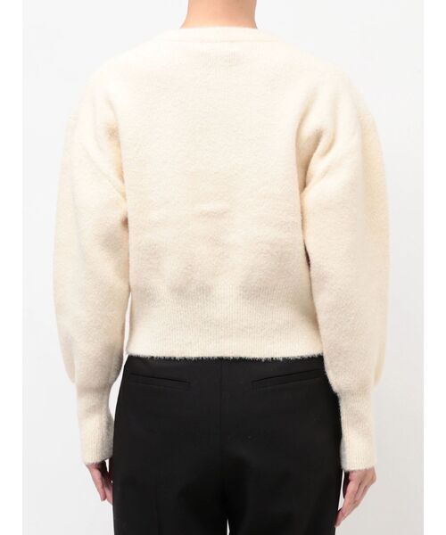 TONAL(トーナル)の「ラメニット金釦カーデ(カーディガン/ボレロ・レディース・オフホワイト/ブラック/レッド・MEDIUM)」の12枚目の写真