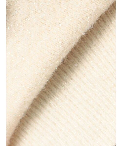 TONAL(トーナル)の「ラメニット金釦カーデ(カーディガン/ボレロ・レディース・オフホワイト/ブラック/レッド・MEDIUM)」の7枚目の写真