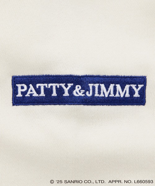 sanrio（サンリオ）の「【sanrio characters】パティ＆ジミープリント裏毛ドロップショルダーレトロプリントスウェットプルオーバー《サンリオキャラクターズ》（スウェット・レディース・ブラック/アイボリー・LL/L/M）」の3枚目の写真