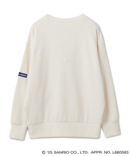 sanrio（サンリオ）の「【sanrio characters】パティ＆ジミープリント裏毛ドロップショルダーレトロプリントスウェットプルオーバー《サンリオキャラクターズ》（スウェット・レディース・ブラック/アイボリー・LL/L/M）」の6枚目の写真