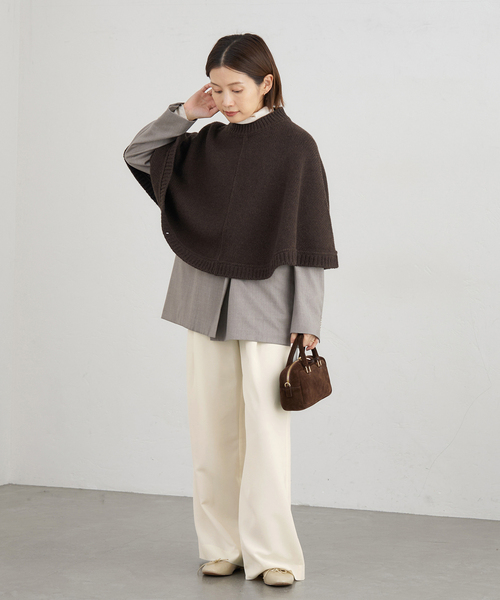 IENA（イエナ）の「ウォッシャブル アセテートツイルタックパンツ（その他パンツ・レディース・サックスブルー/ホワイト/ブラウン・34/36/38/40）」の6枚目の写真