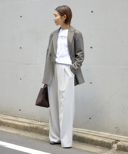 セール】ウォッシャブル アセテートツイルタックパンツ（その他パンツ