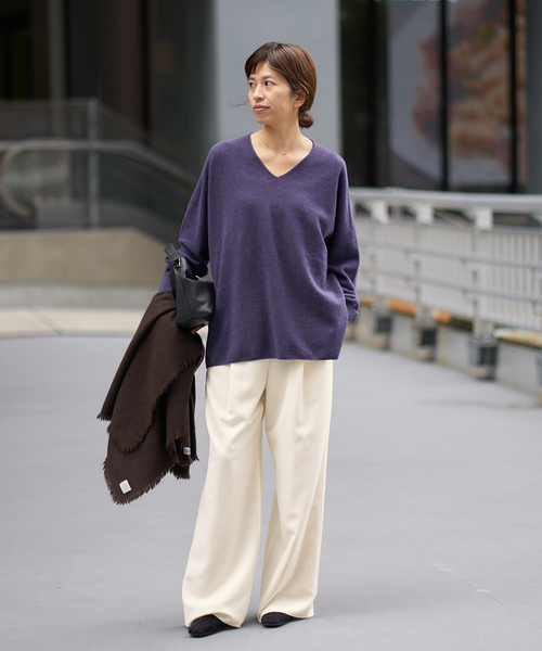 セール】ウォッシャブル アセテートツイルタックパンツ（その他パンツ