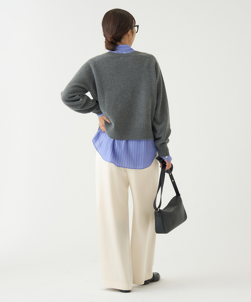 IENA（イエナ）の「ウォッシャブル アセテートツイルタックパンツ（その他パンツ・レディース・サックスブルー/ホワイト/ブラウン・34/36/38/40）」の19枚目の写真